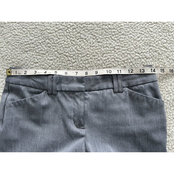 Express Design Studio Editor Mid-Rise Dress Pants Gray Size 2R - Picture 9 of 12